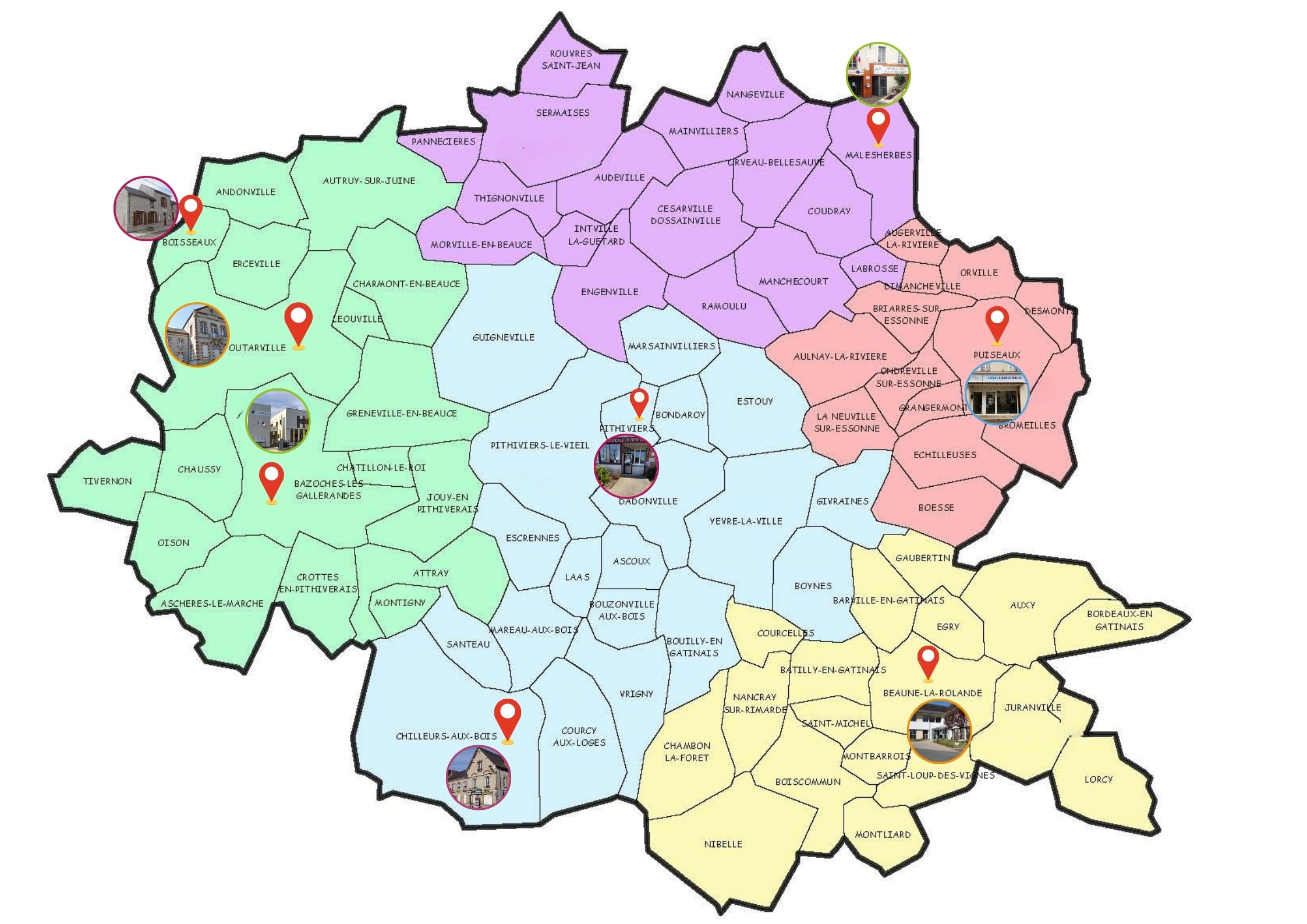 Site d'accueil et lieux de permanence